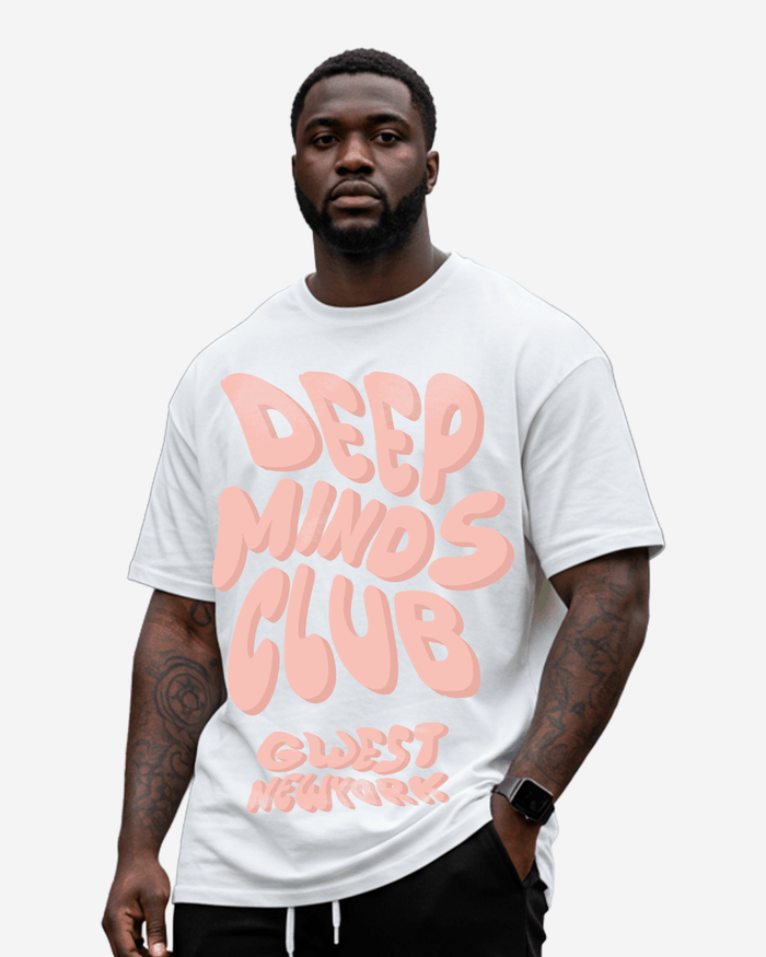 G WEST DEEP MINDS CLUB T-Shirt Big and Tall Mens
