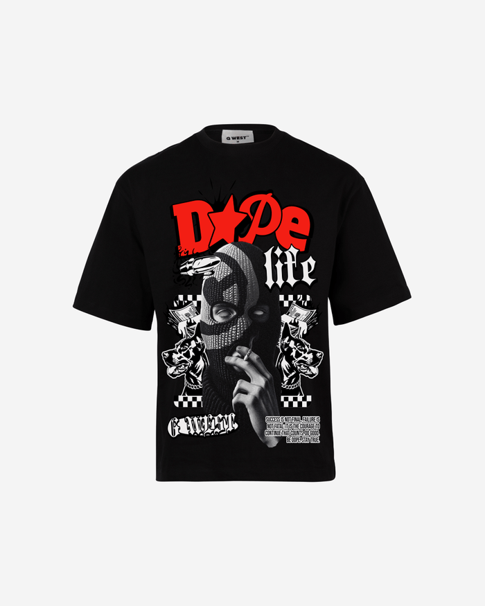 G WEST DOPE LIFE OVERSIZED T-Shirt Mens