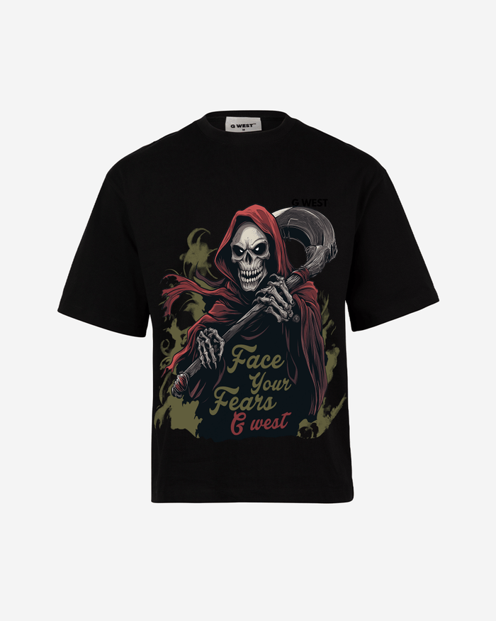 G West Face Your Fears Oversized T-Shirt Mens