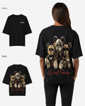 G West Womens Family Black Oversized Tee