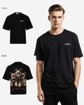 G West Mens Family Black Oversized  Tee