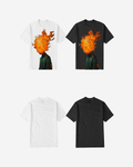 G West Mens Flame Head Black Tee