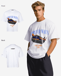 G WEST Forever Waits Oversized T-Shirt Mens
