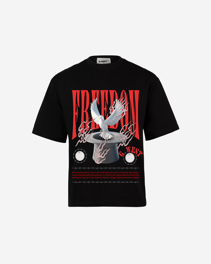 G WEST FREEDOM OVERSIZED T-Shirt Mens