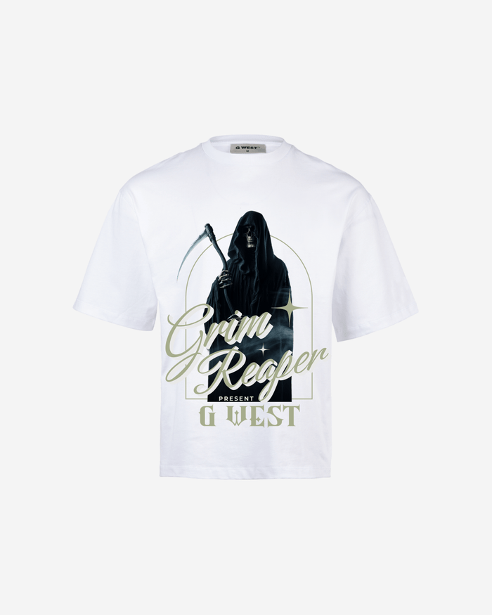 G WEST GRIM REAPER OVERSIZED T-Shirt Mens