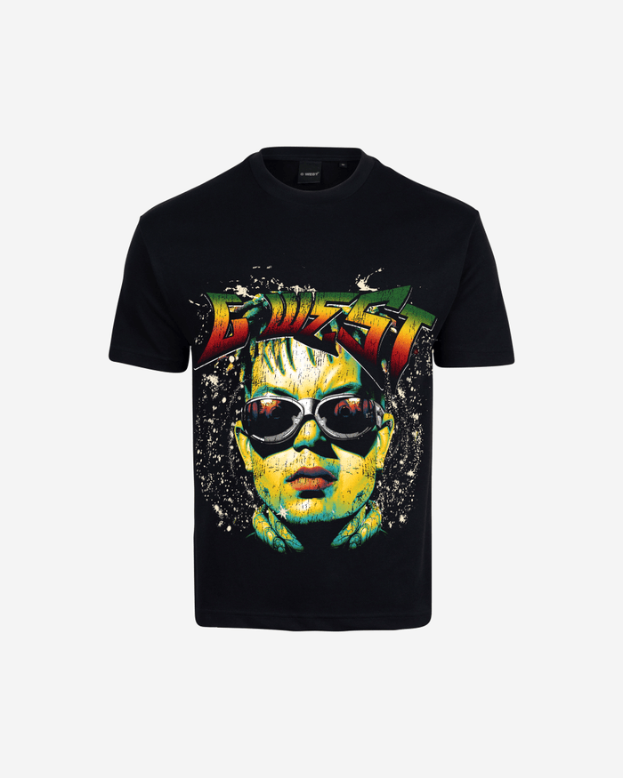 G West Mens Hold Steady Premium Oversized Tee Front And Back Print
