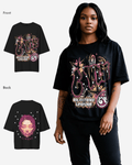 G West Womens Illuminated Soul Double Hit Premium Oversized Tee Front And Back Print