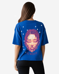G West Womens Illuminated Soul Double Hit Premium Oversized Tee Front And Back Print