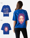 G West Womens Illuminated Soul Double Hit Premium Oversized Tee Front And Back Print