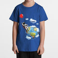 G West Kids Balloon Earth Royal T-Shirt Mens