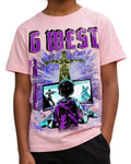 G West Kids Game Of G Purple T-Shirt Mens