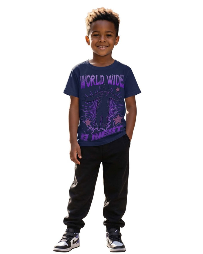 G West Kids Olympic World Wide Star T-Shirt Mens