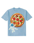 G West Kids Space Pizza Black Tee - Dtpbasty9067