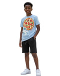 G West Kids Space Pizza Black Tee - Dtpbasty9067