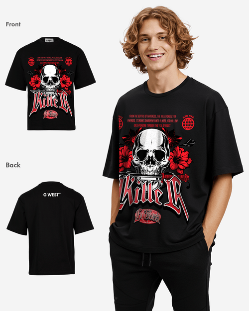 G WEST KILLER OVEERSIZED T-Shirt Mens