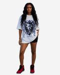 G West Lionism Robotic Oversized Women's T-Shirt
