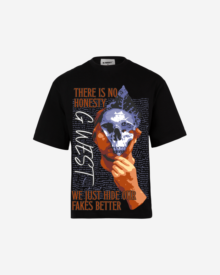 G WEST Living in the shadows Oversized T-Shirt Mens