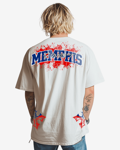 G West Memphis Blood Arch LogoÂ Oversized Tee