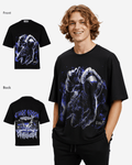 G West Mens  Galaxy Premium Oversized Tee Front And Back Print