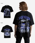 G West Mens  Galaxy Premium Oversized Tee Front And Back Print