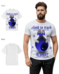 G West Mens News Paper Light Blue Tee
