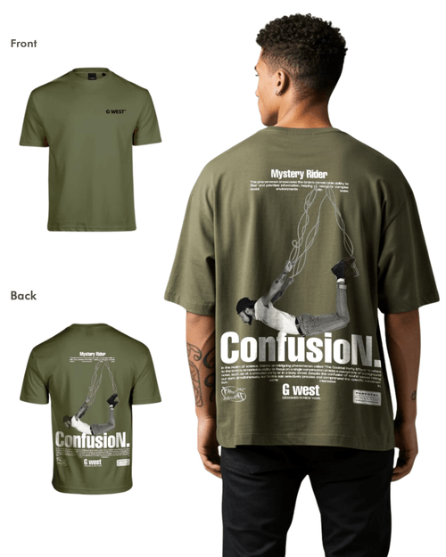 G West Mens Oversized Confusion Tee