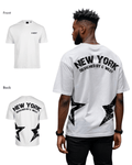 G West Mens Oversized New York Arch Logo Tee Gwdtfl9053 - 2 Colors
