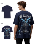 G West Mens Oversized Skull Tee