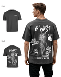 G West Mens Oversized Smoke Skeleton Tee