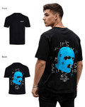 G West Mens Oversized True Blue Ski Mask Oversized Tee