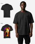 G West Mens Oversized Yellow Face Life Style Tee