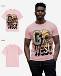 G West Mens Multicolor Skull Tee