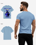 G West Mens News Paper Light Blue Tee