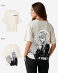 G West Womens Oversized Angel Girl Tee