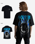 G West Mens Oversized Aqua Smile Tee
