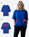 G West Womens Oversized Atlanta Logo Royal Tee