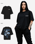 G West Womens Oversized Blue Garden Tee