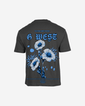 G West Mens Oversized Blue Garden Tee
