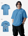 G West Mens Oversized Blue Garden Tee
