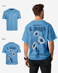 G West Mens Oversized Blue Garden Tee