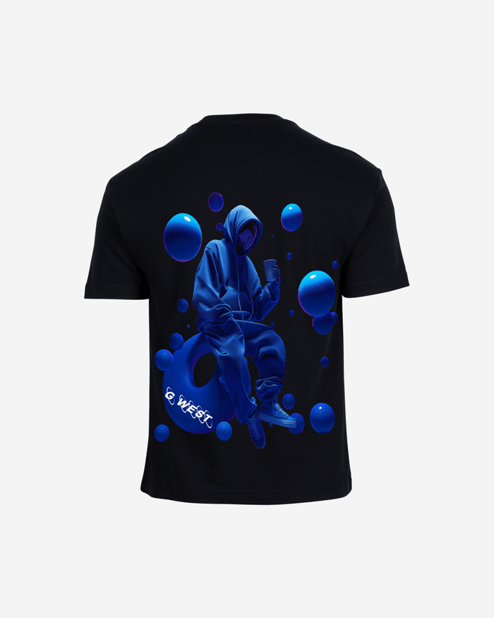 G West Mens Oversized Blue Man Tee