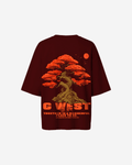 G West Womens Oversized Bonsai Tee