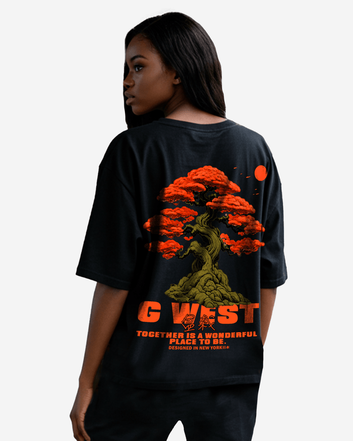 G West Womens Oversized Bonsai Tee