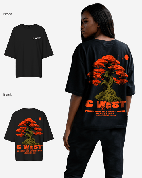 G West Womens Oversized Bonsai Tee