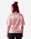 G West Womens Oversized Brooklyn Arch Logo Tee