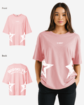 G West Womens Oversized Brooklyn Arch Logo Tee
