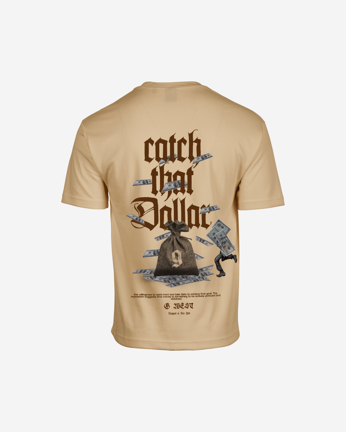 G West Mens Oversized Catch That Dollar Life Stlye Tee