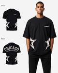 G West Mens Oversized Chicago Arch Logo Tee