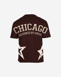 G West Mens Oversized Chicago Arch Logo Tee