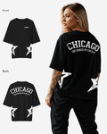 G West Womens Oversized Chicago Arch Logo Tee